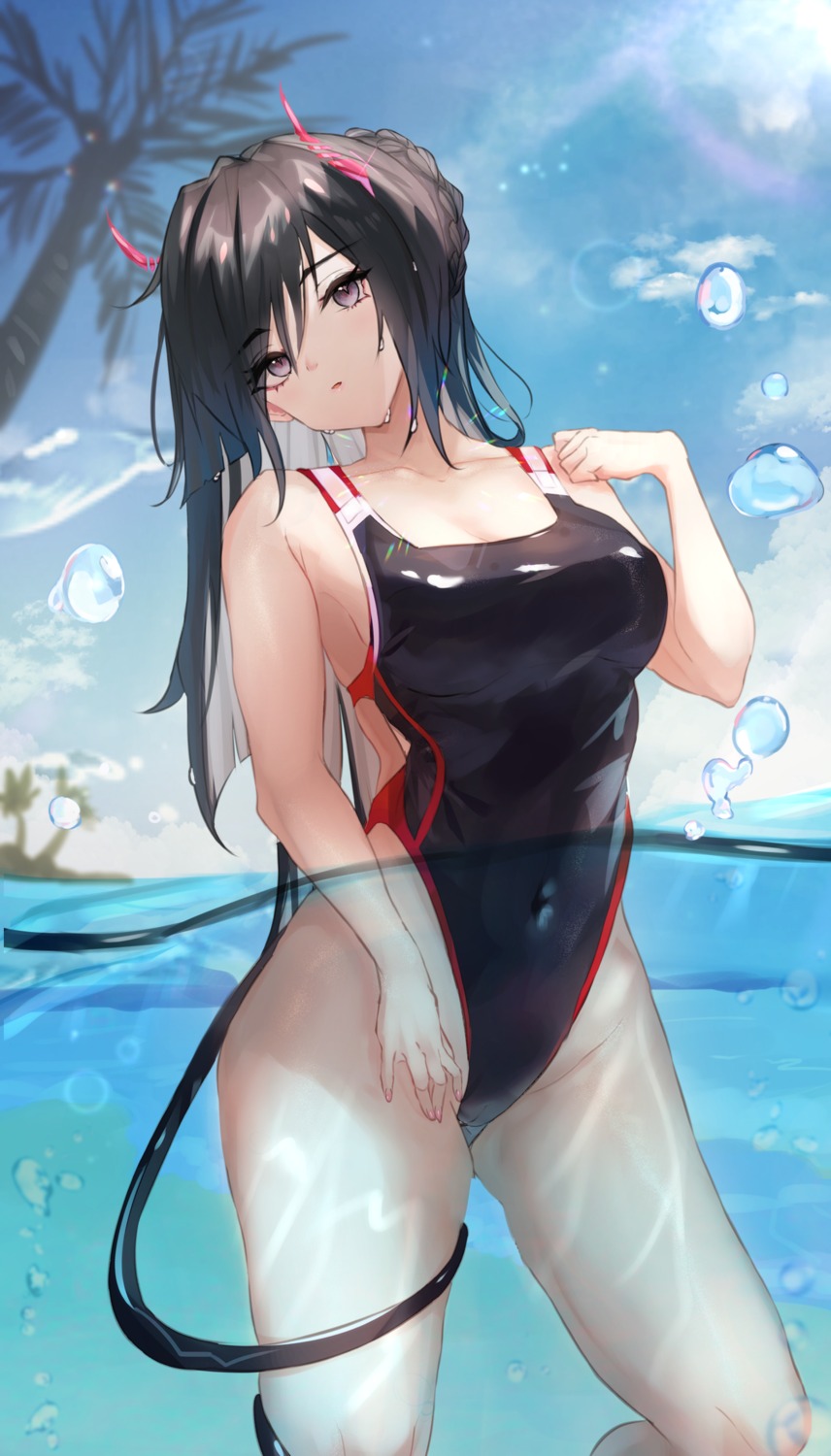 horns panipo swimsuits tail wet