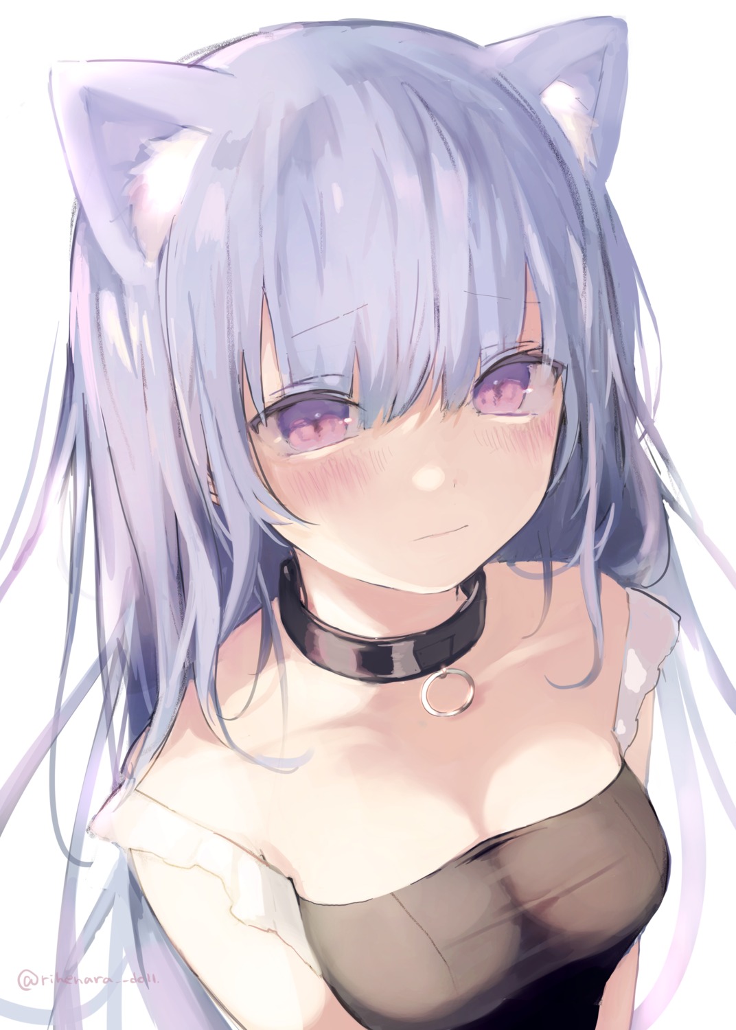 animal_ears nekomimi no_bra see_through yukari_(rihenara_doll)