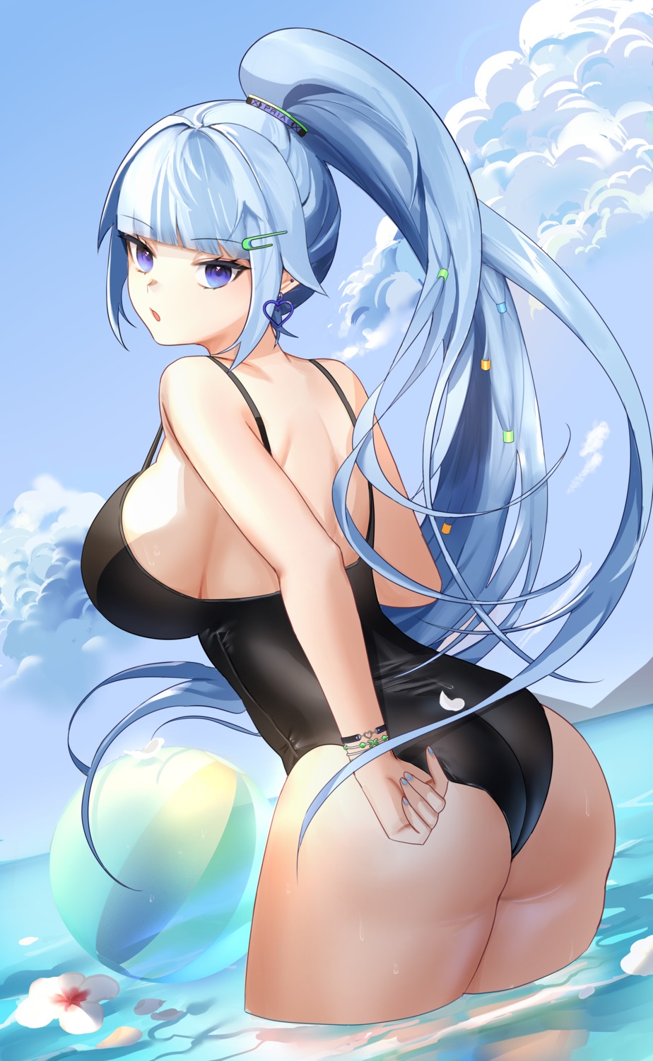 ass character_pria swimsuits tagme wet
