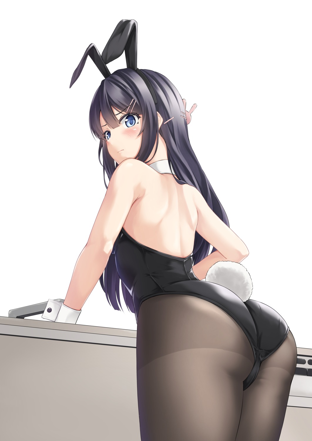 animal_ears ass bunny_ears bunny_girl pantyhose ributsu sakurajima_mai seishun_buta_yarou tail