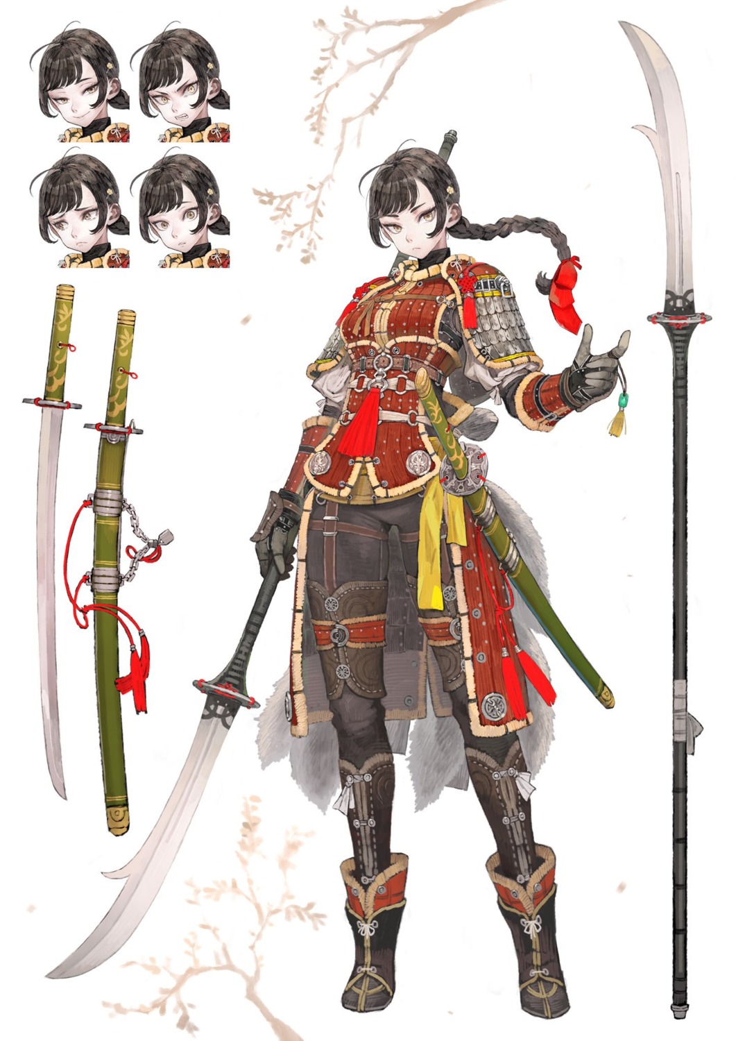 armor character_design expression jun_(seojh1029) sword weapon