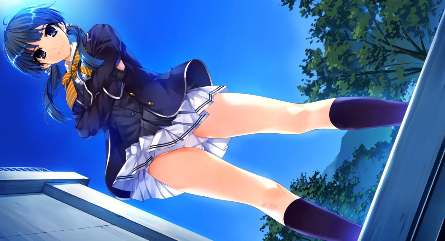 game_cg hasekura_airi misaki_kurehito pantsu seifuku trumple ushinawareta_mirai_wo_motomete