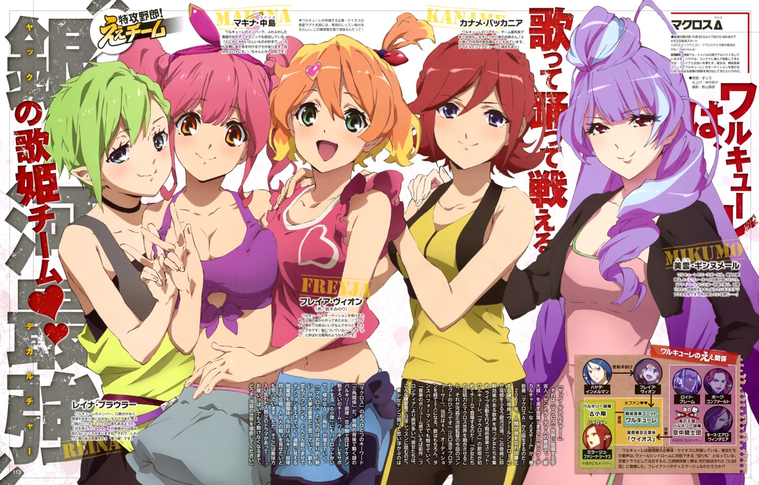 cleavage dress freyja_wion kaname_buccaneer lingerie macross_delta makina_nakajima mikumo_guynemer pointy_ears reina_prowler