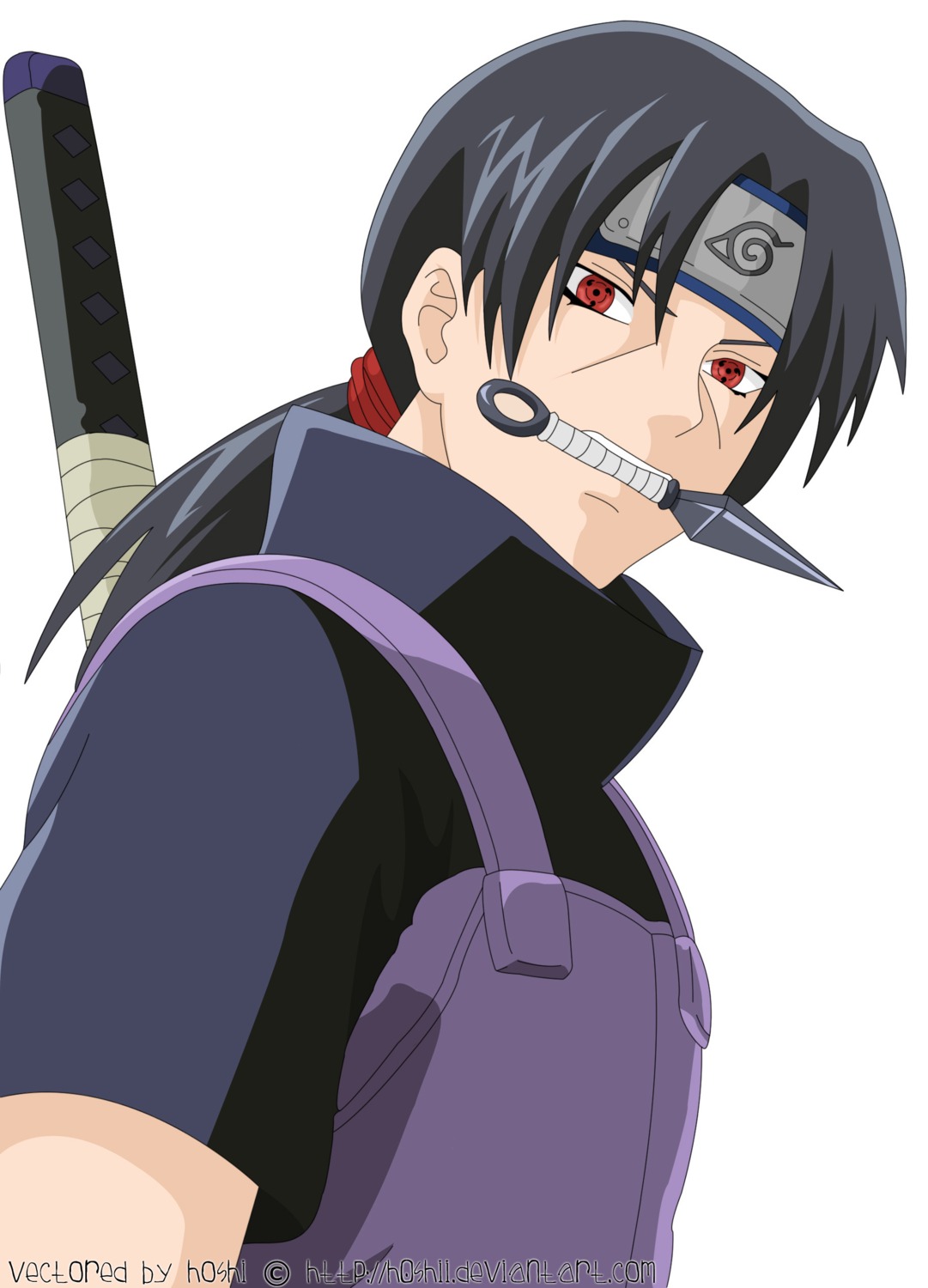 male naruto uchiha_itachi vector_trace watermark