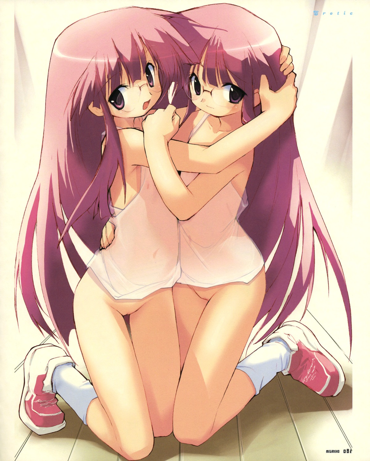 areola bottomless e=mc2 lingerie loli megane pussy see_through uncensored yuri