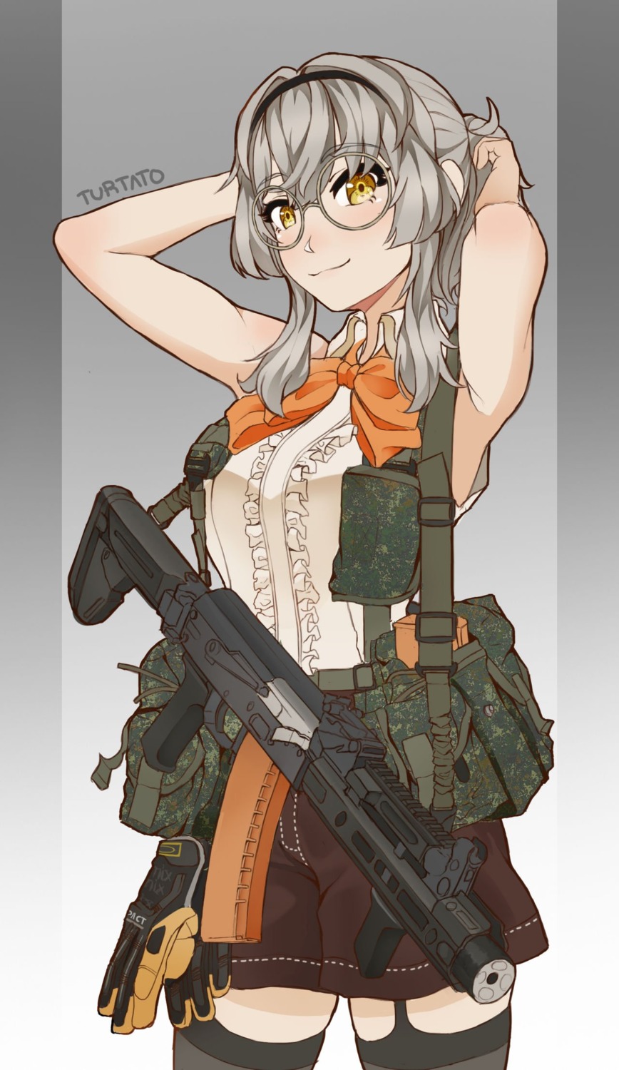 akioair athena_nightengale gun megane stockings thighhighs turtato