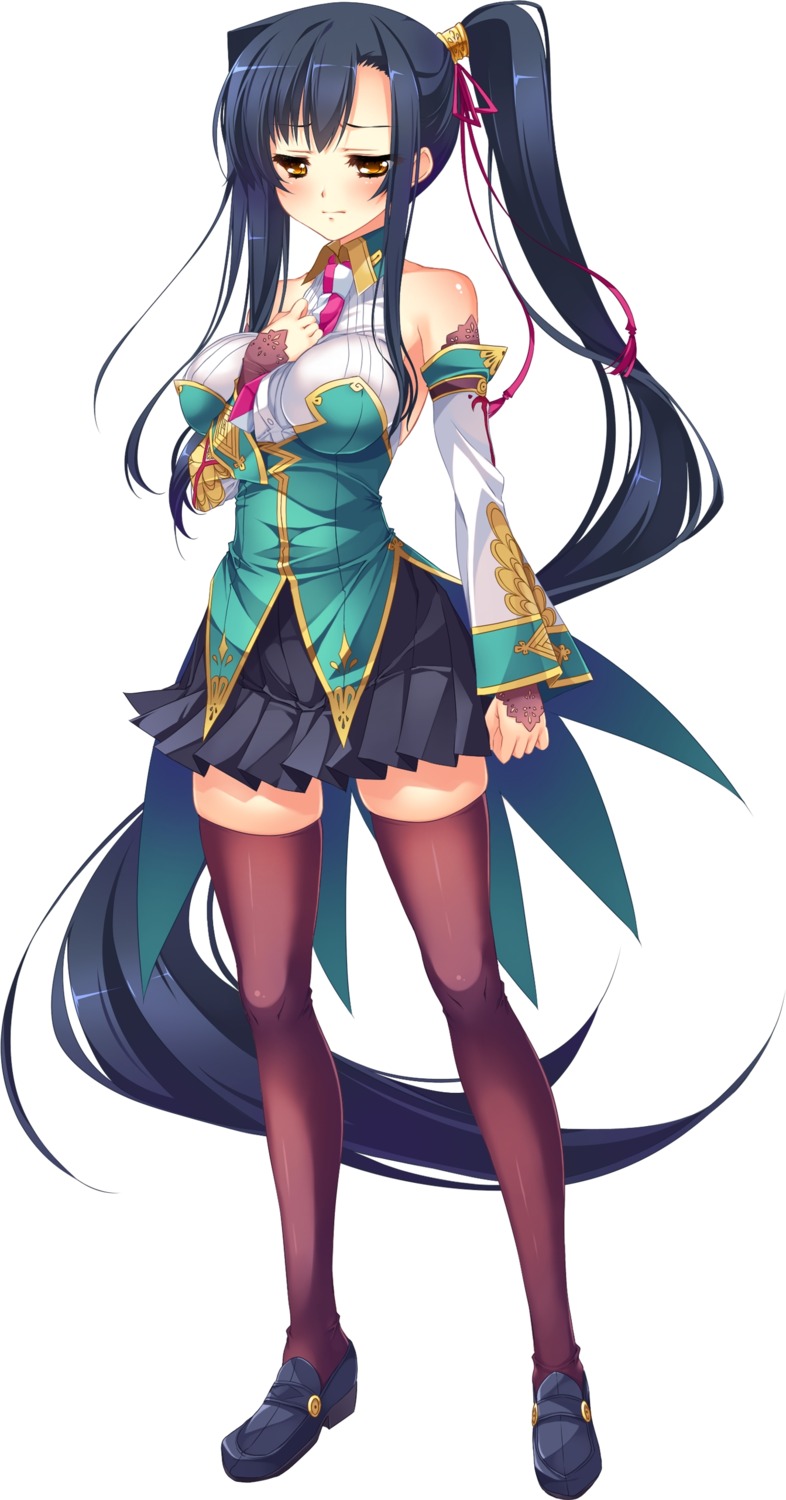 heels kanu koihime_musou no_bra thighhighs