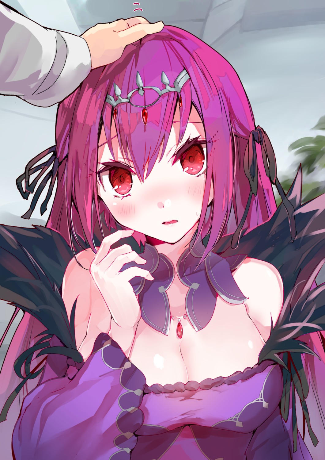 cleavage fate/grand_order scathach_skadi tomozero