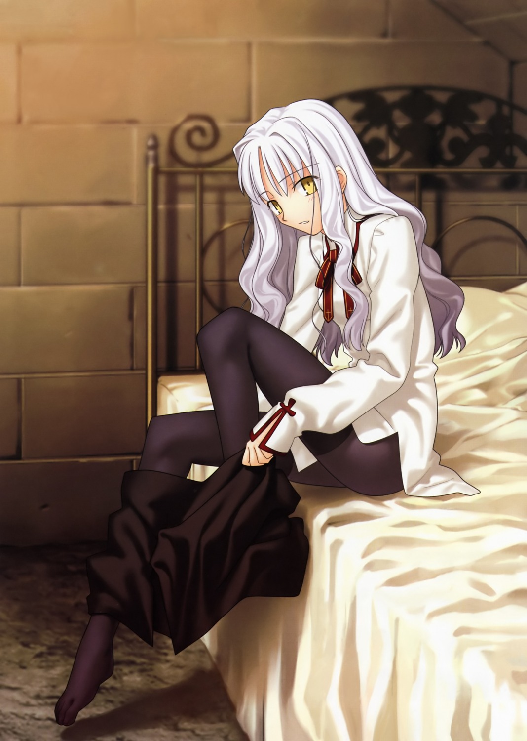 caren_hortensia fate/hollow_ataraxia fate/stay_night pantyhose takeuchi_takashi type-moon undressing