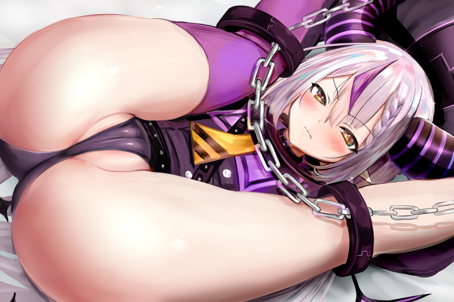 artist_revision bondage cameltoe hololive horns kokoa_ninniku la+_darknesss pantsu pointy_ears thighhighs thong