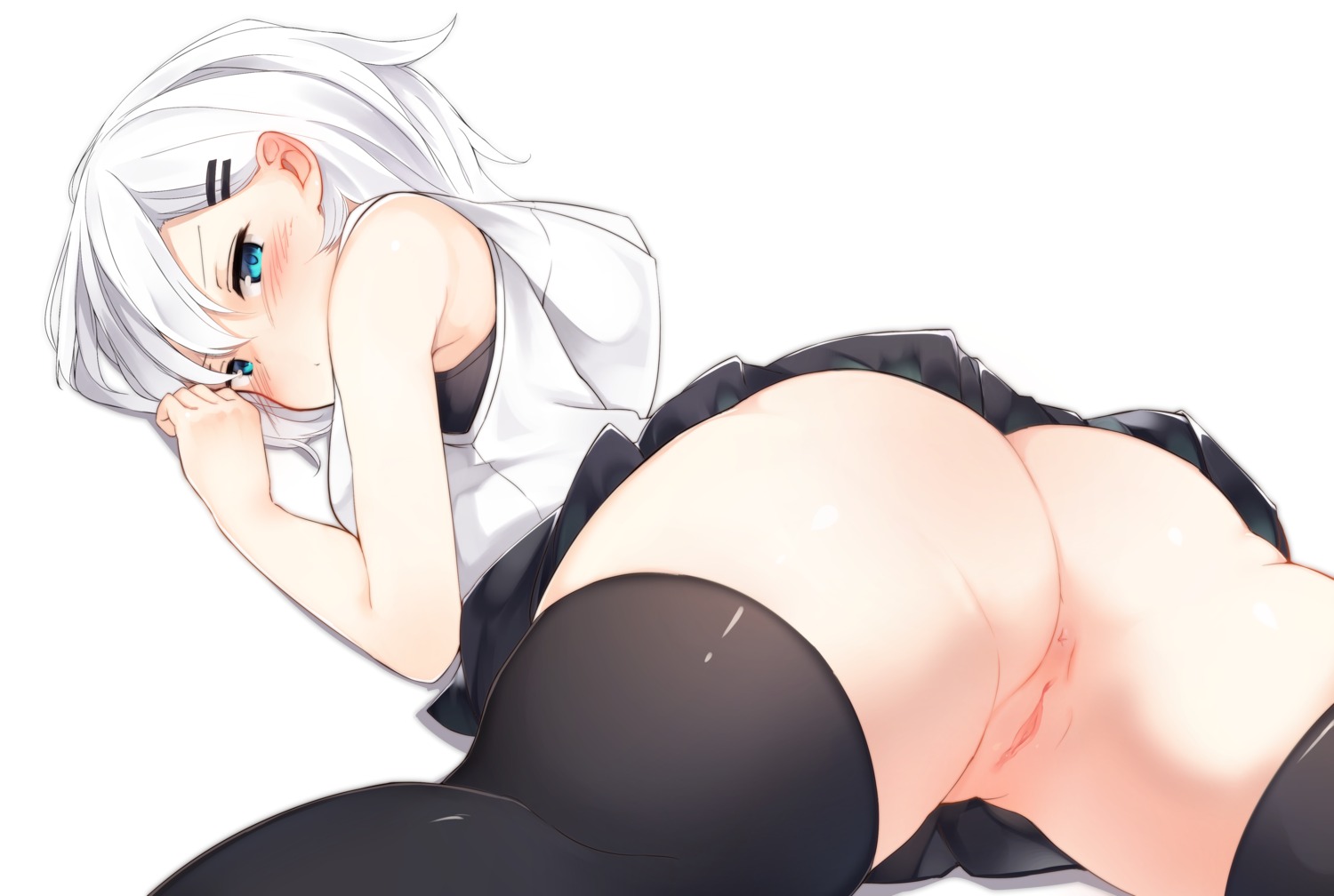 anus ass loli nopan otokuyou pussy skirt_lift thighhighs uncensored