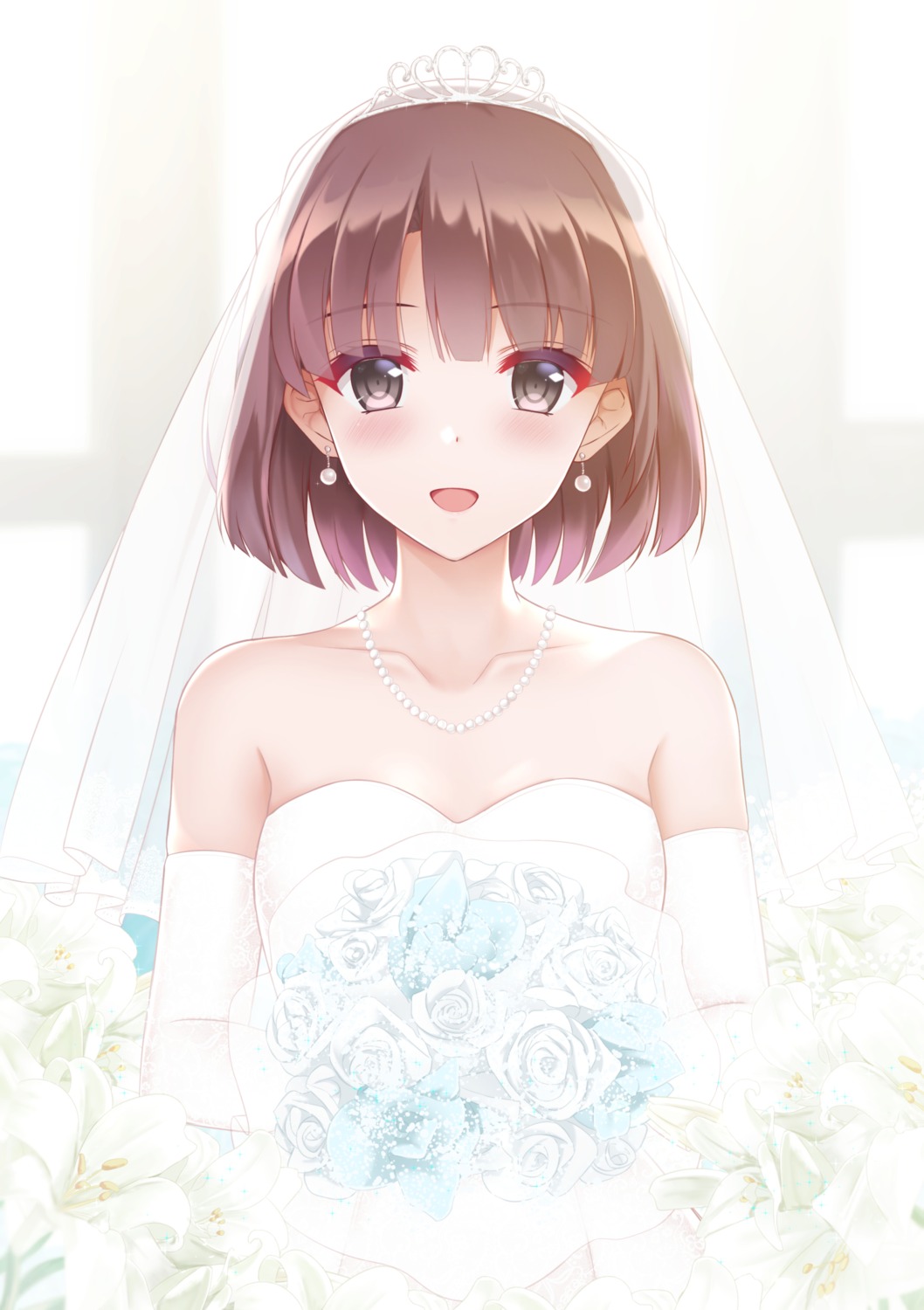 dress katou_megumi rko_(a470350510) saenai_heroine_no_sodatekata wedding_dress