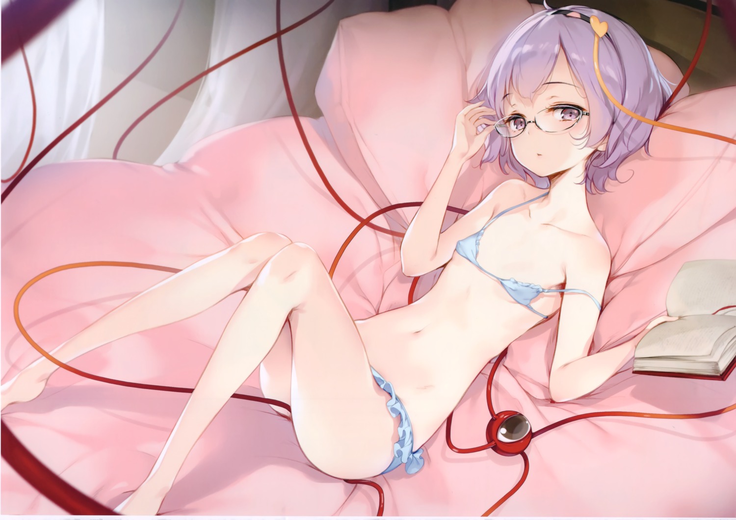 bra erect_nipples ke-ta komeiji_satori megane pantsu touhou