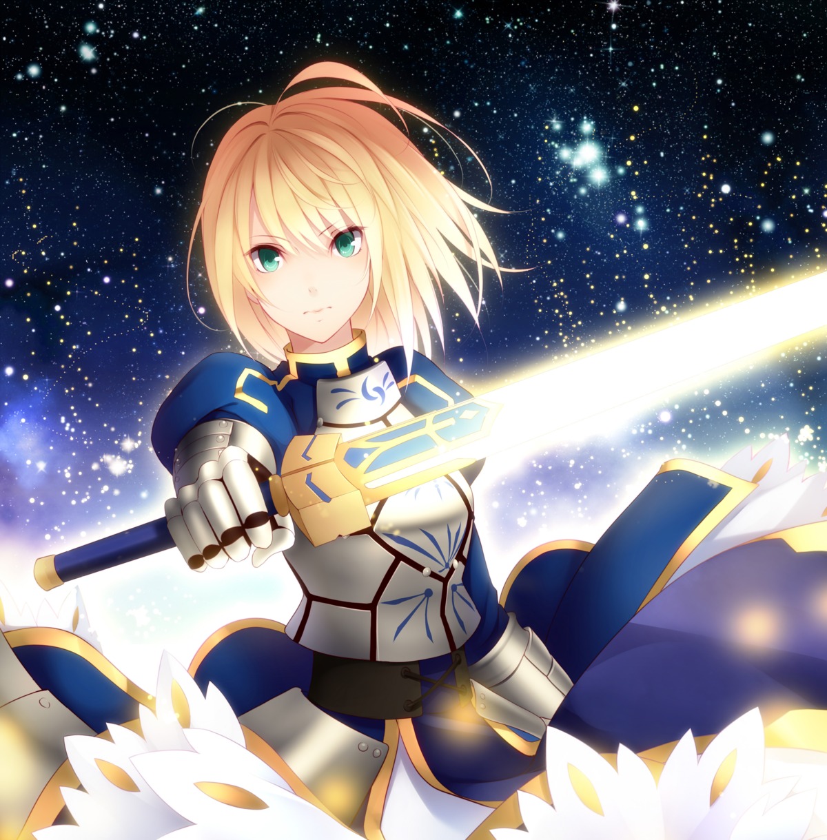 armor fate/stay_night fate/zero kujou_ichiso saber sword