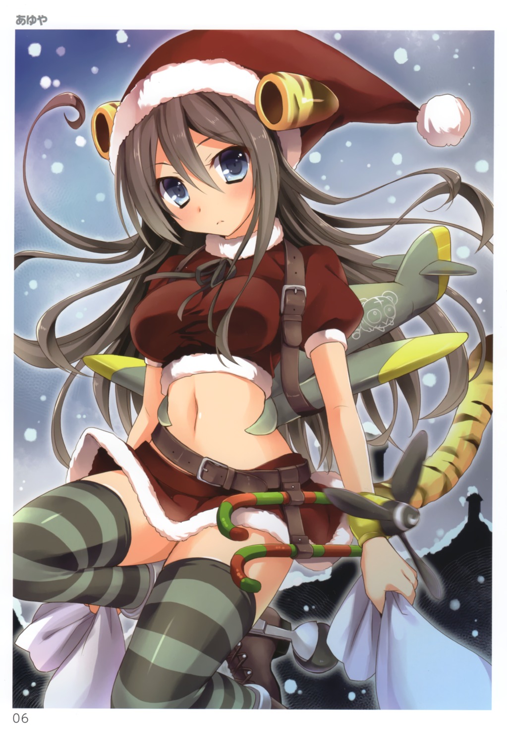 ayuya christmas mecha_musume tail thighhighs toranoana