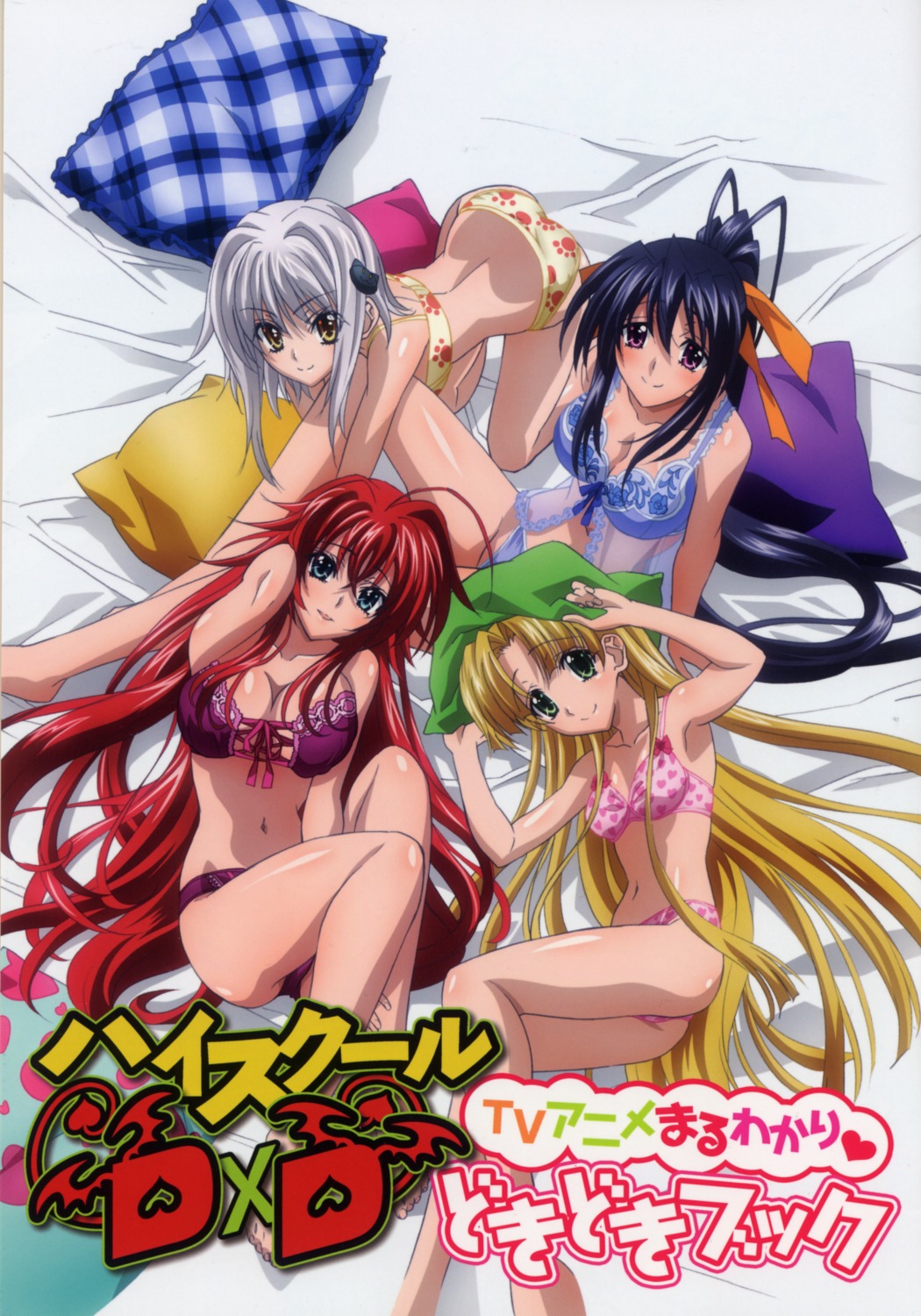 asia_argento bra cleavage highschool_dxd himejima_akeno lingerie pantsu rias_gremory toujou_koneko