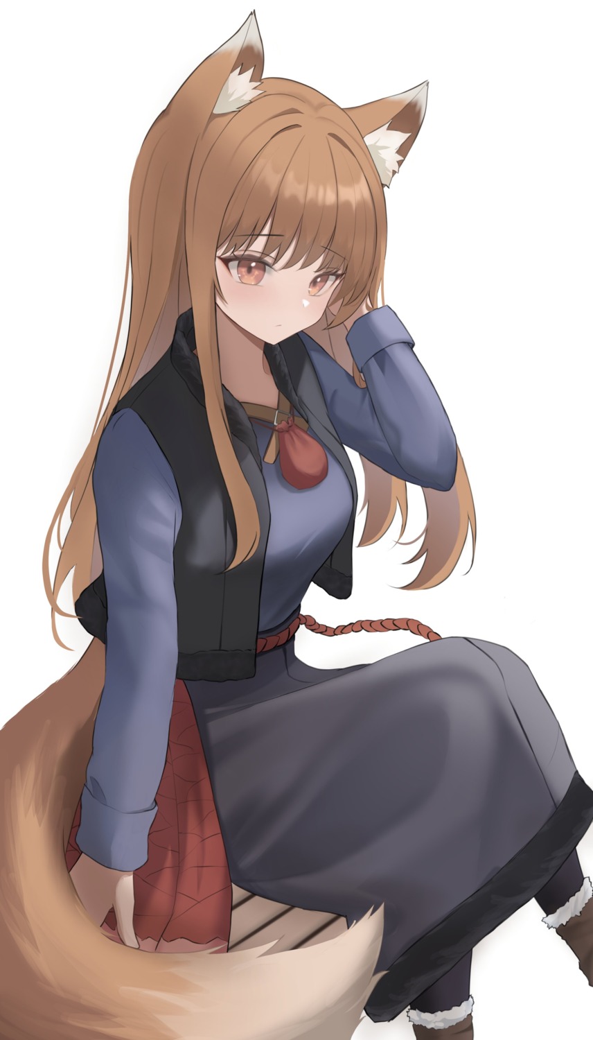 animal_ears holo spice_and_wolf tail ttusee5