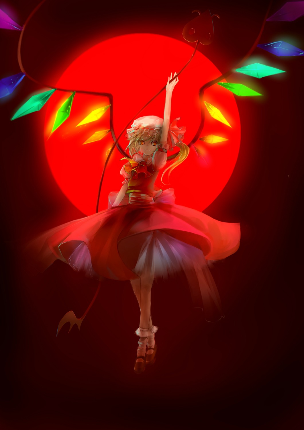 flandre_scarlet miemia touhou wings