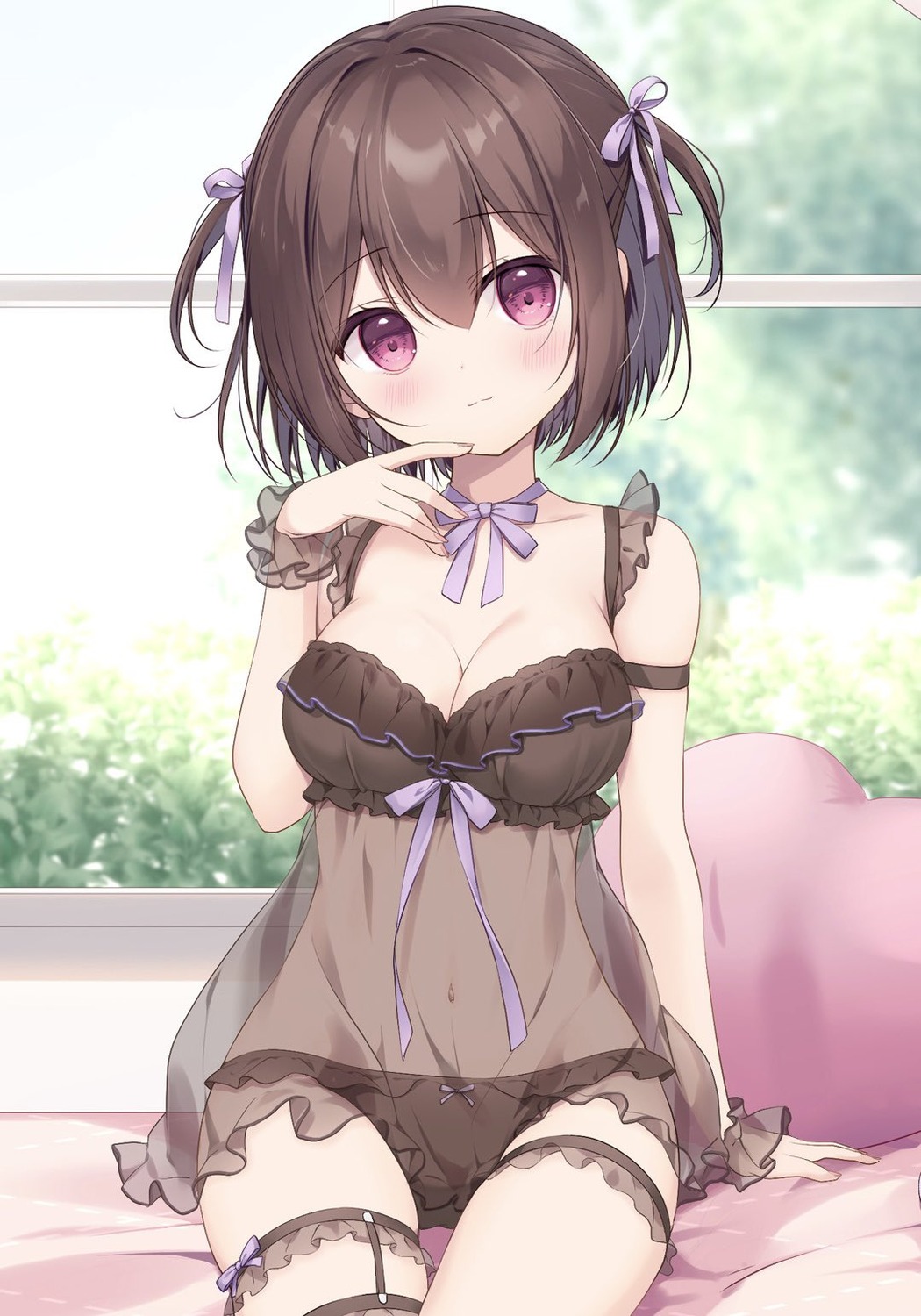 garter lingerie miyasaka_nako pantsu see_through