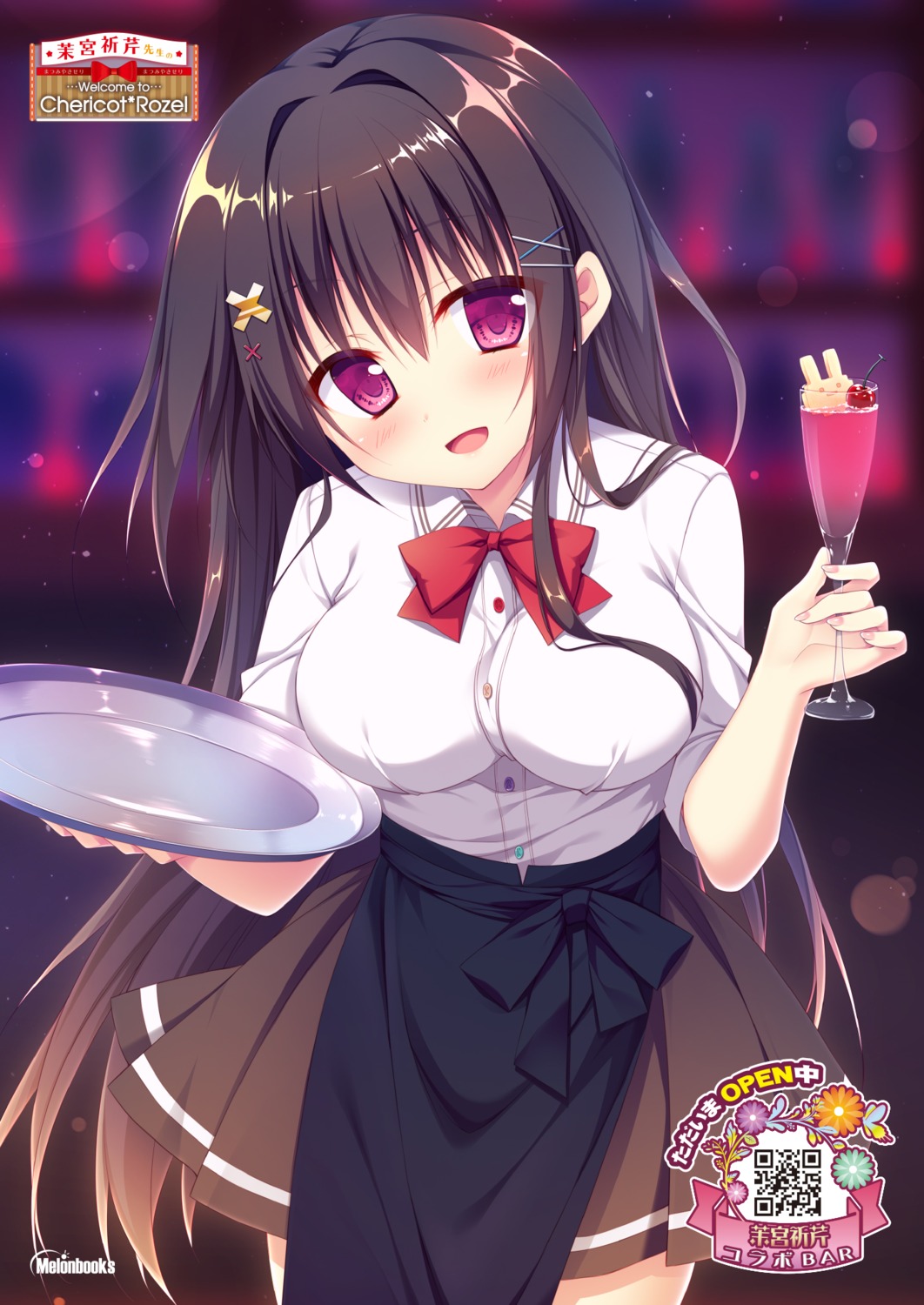 chericot_rozel matsumiya_kiseri melonbooks tsugiri_noa_(gamer-chan) waitress