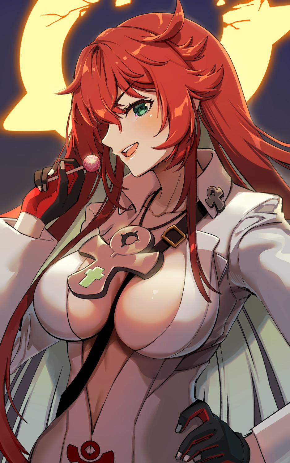 angel bodysuit foxy_rain guilty_gear jack-o no_bra open_shirt