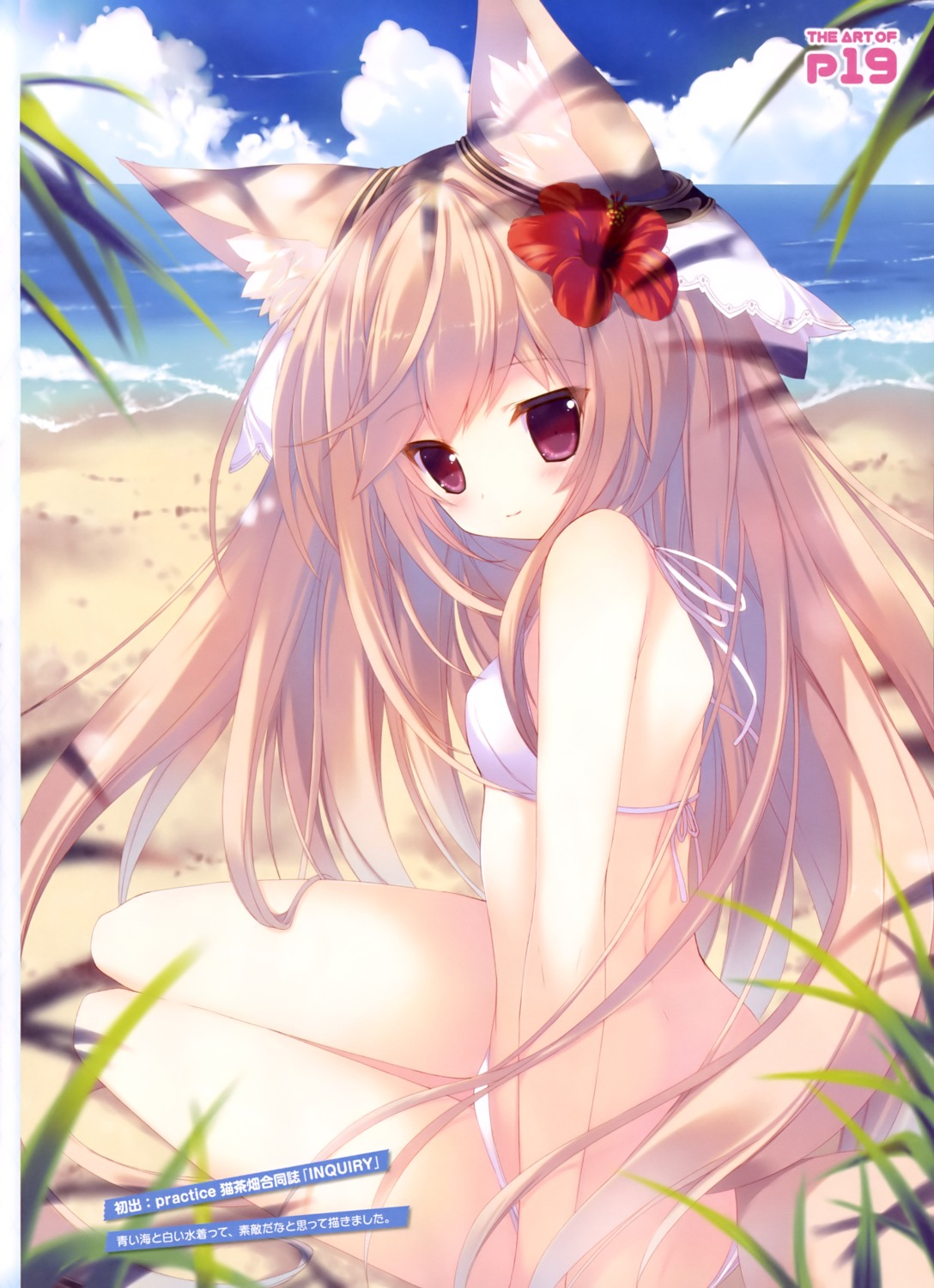 animal_ears bikini kitsune p19 swimsuits tail