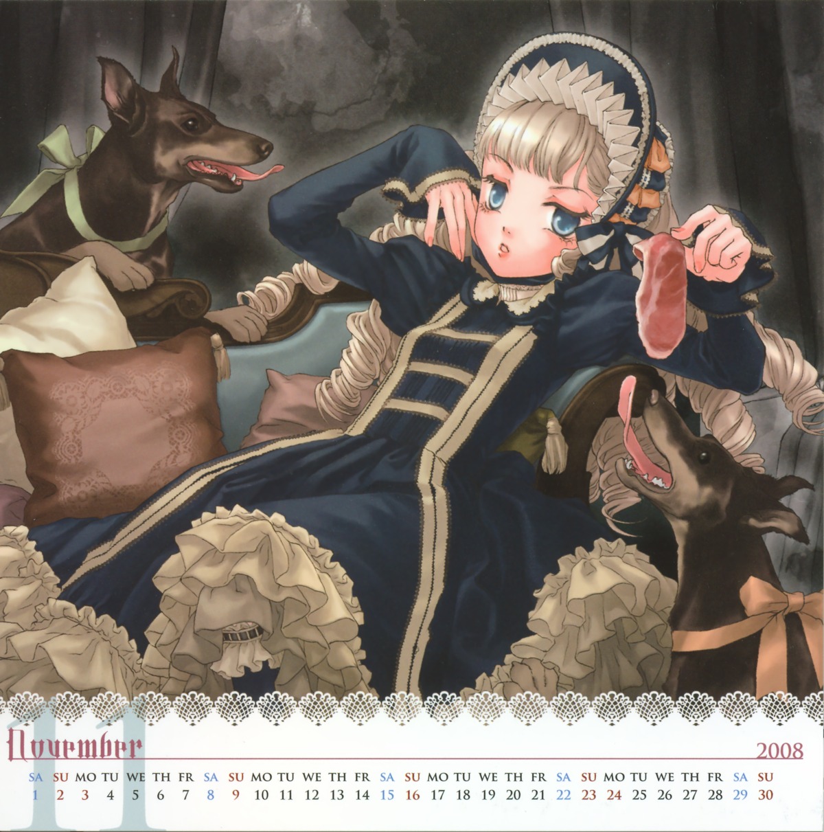 calendar dress lolita_fashion ryuran