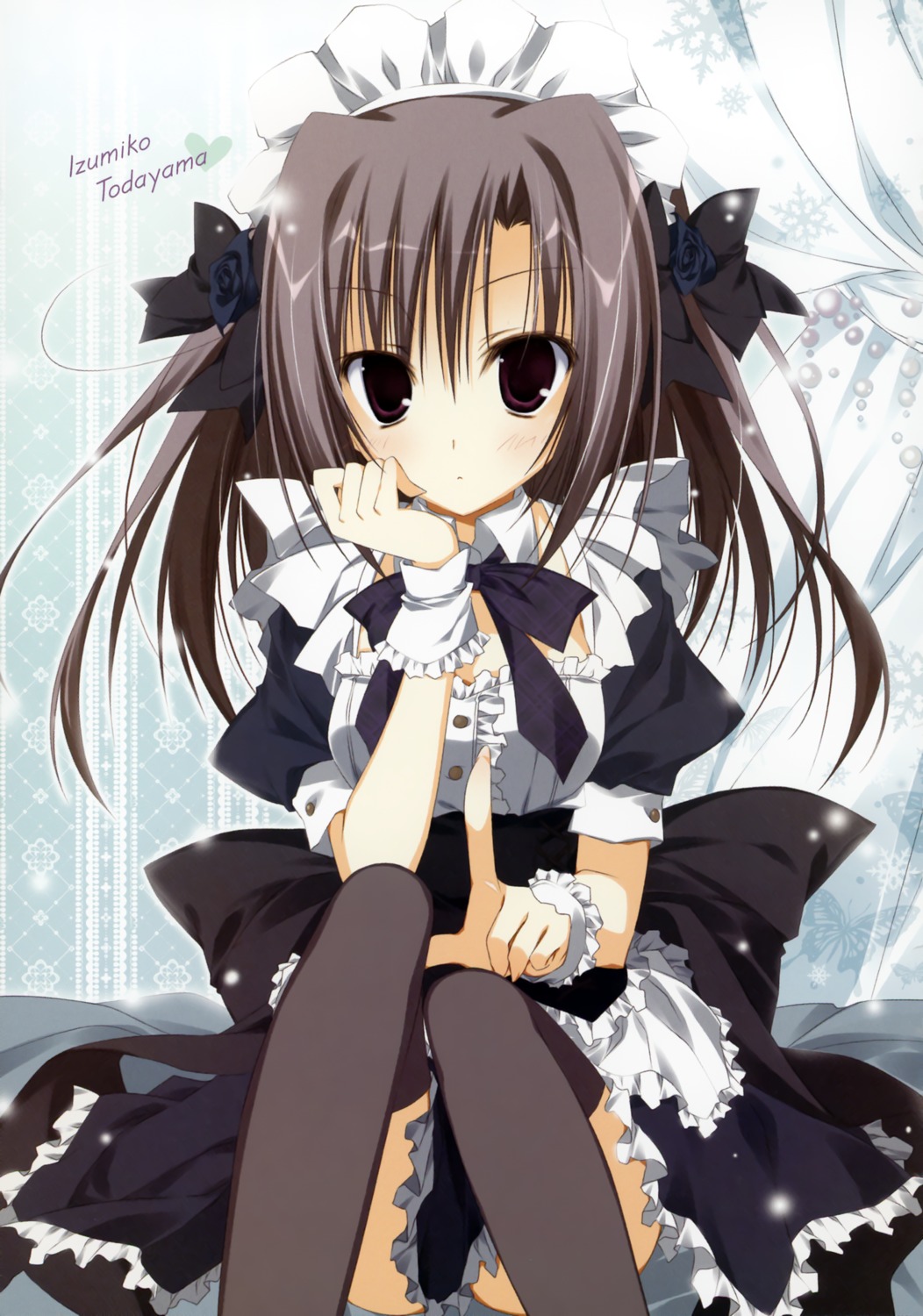 ebiten inugami_kira maid thighhighs todayama_izumiko