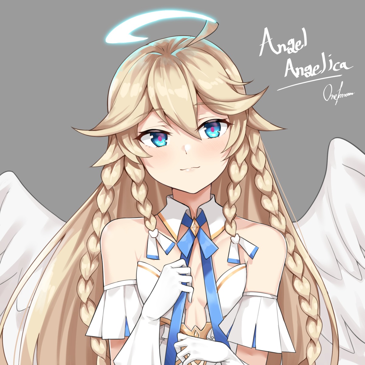 angel angel_angelica_(epic7) cleavage epic7 no_bra twomoon wings