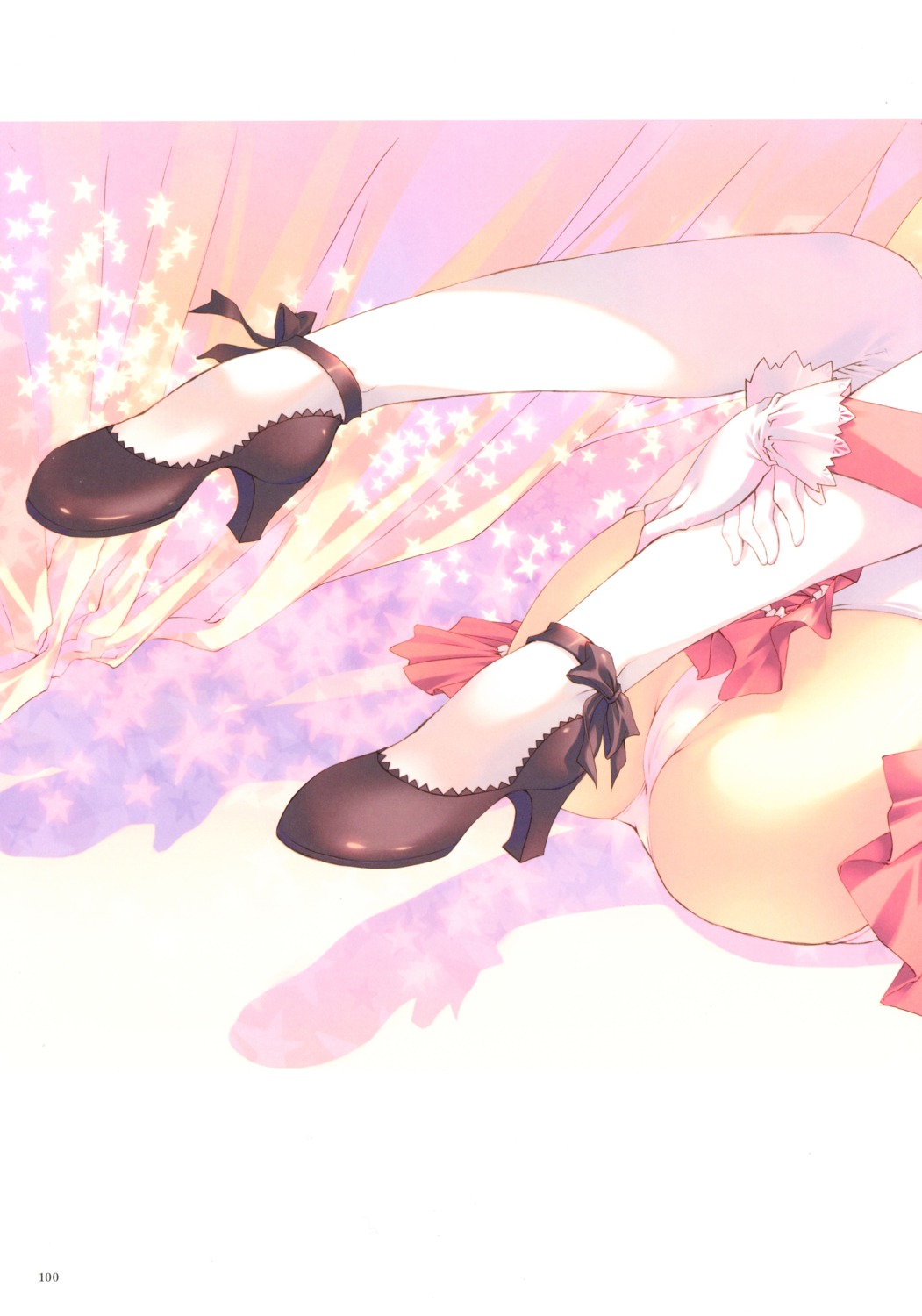 heels mitsumi_misato pantsu scanning_artifacts silfa thighhighs to_heart_(series) to_heart_2