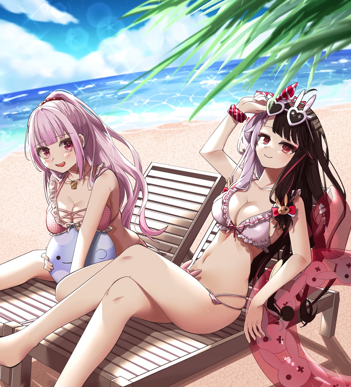 bikini breast_hold megane nisa swimsuits