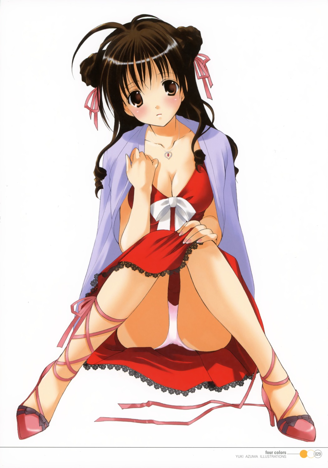 azuma_yuki cleavage dress pantsu