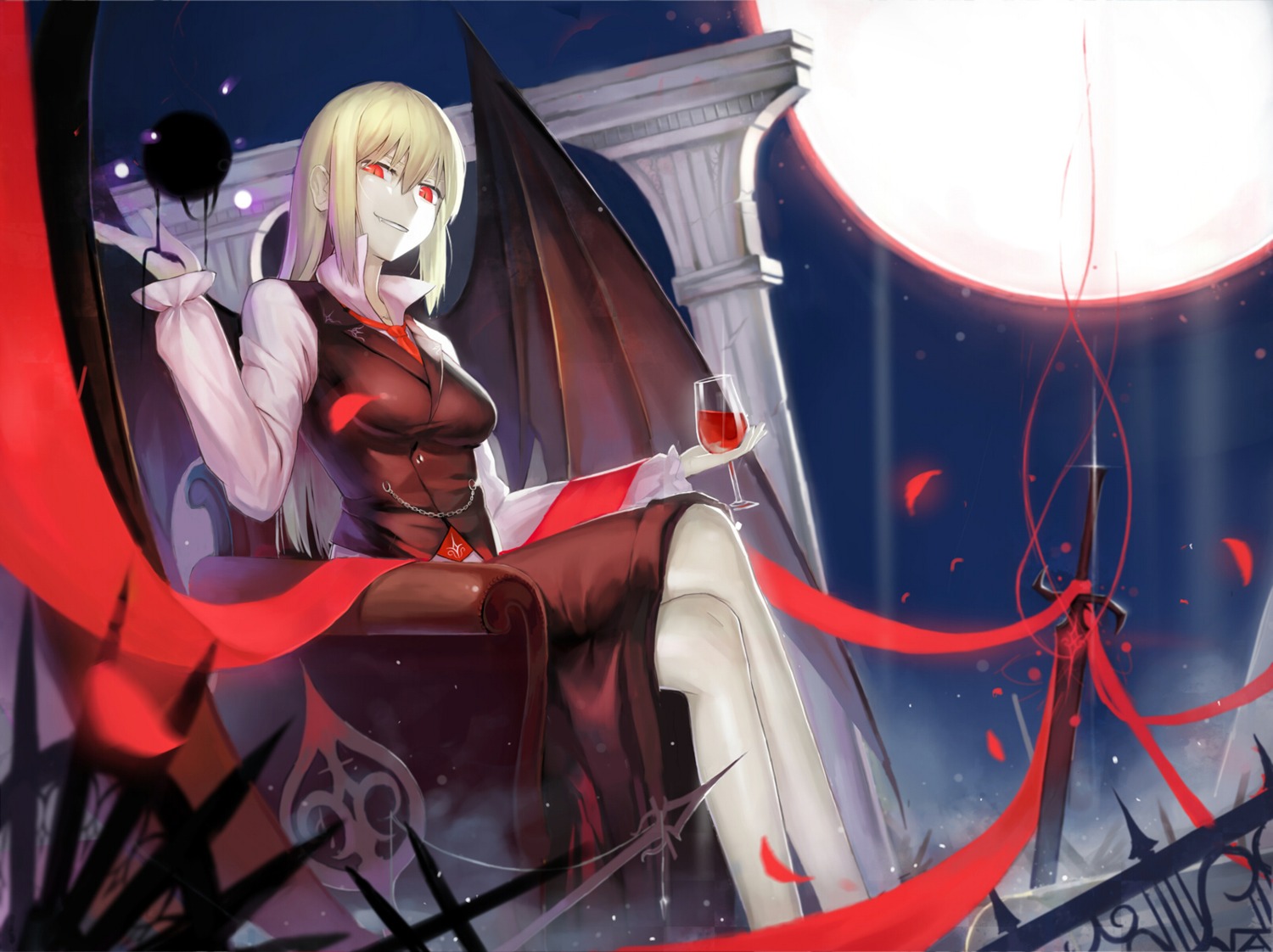 ex_rumia fightpower sword touhou wings