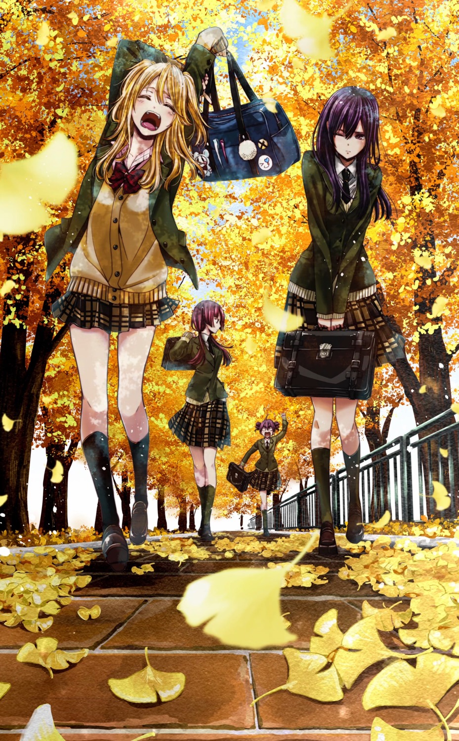 aihara_mei aihara_yuzu_(citrus) citrus_(manga) momokino_himeko saburouta seifuku sweater taniguchi_harumi