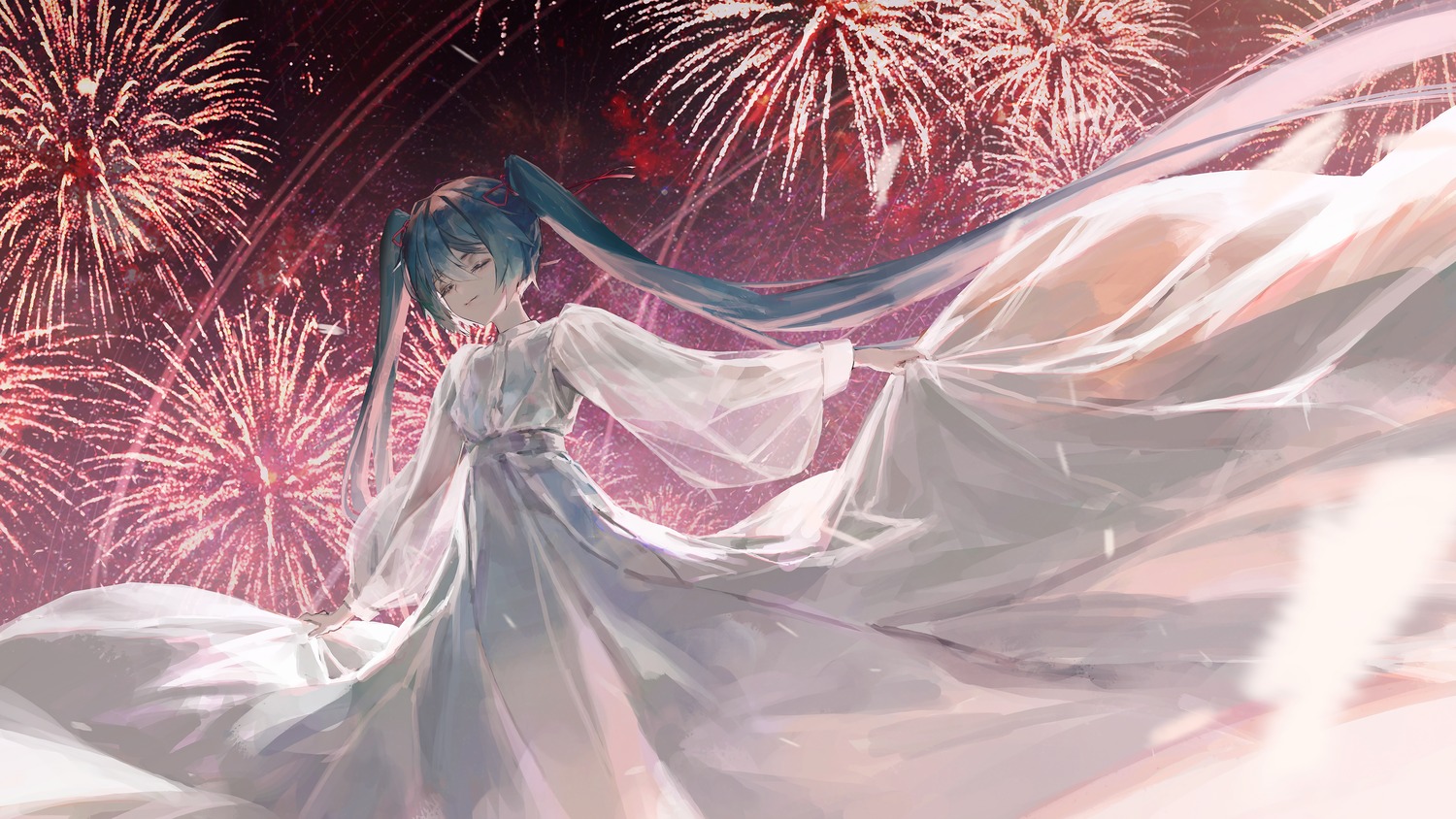 dress hatsune_miku rsef see_through vocaloid wallpaper