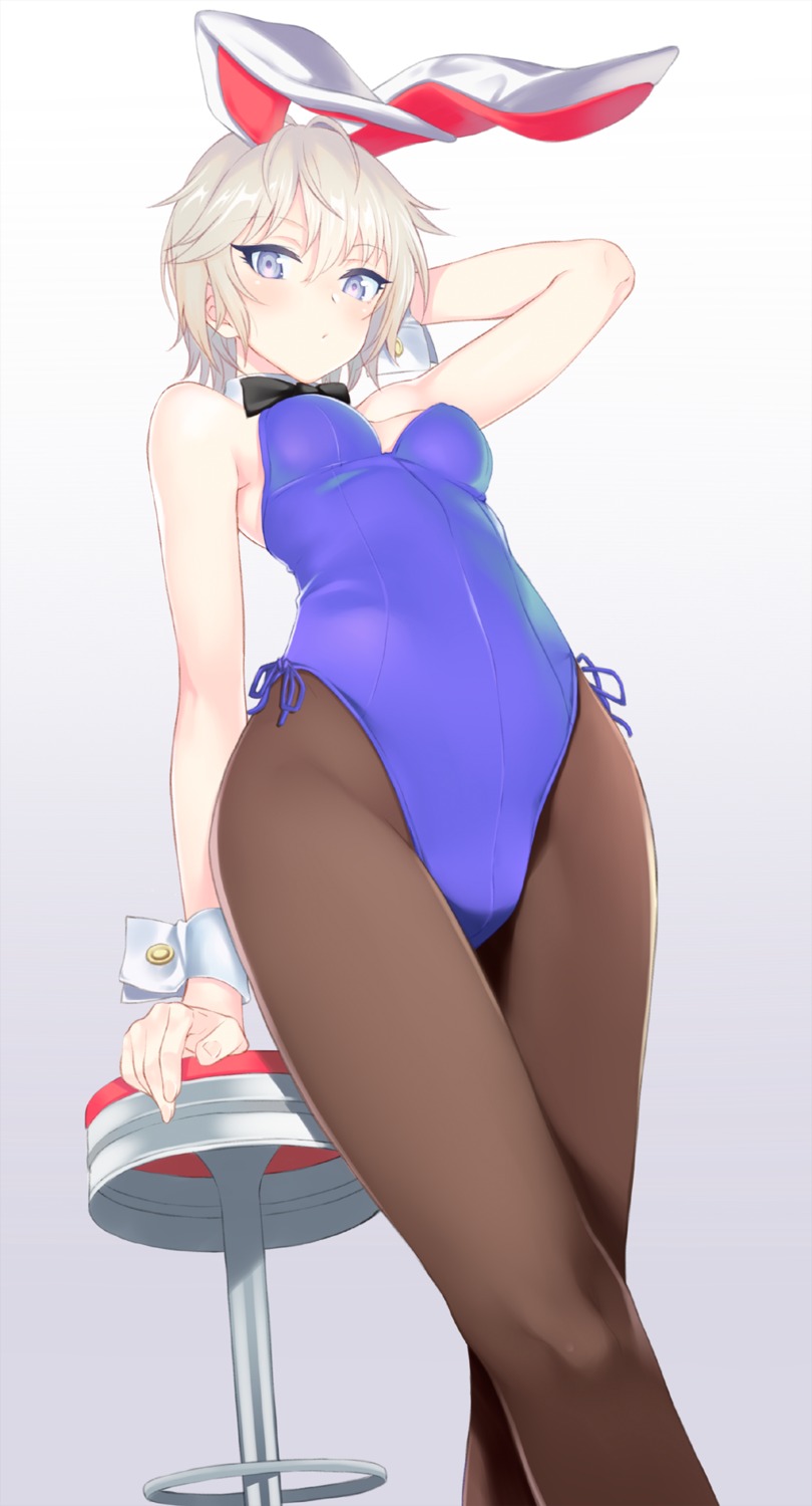 anastasia_(idolm@ster) animal_ears bunny_ears bunny_girl cleavage kanna_kanaki pantyhose the_idolm@ster the_idolm@ster_cinderella_girls