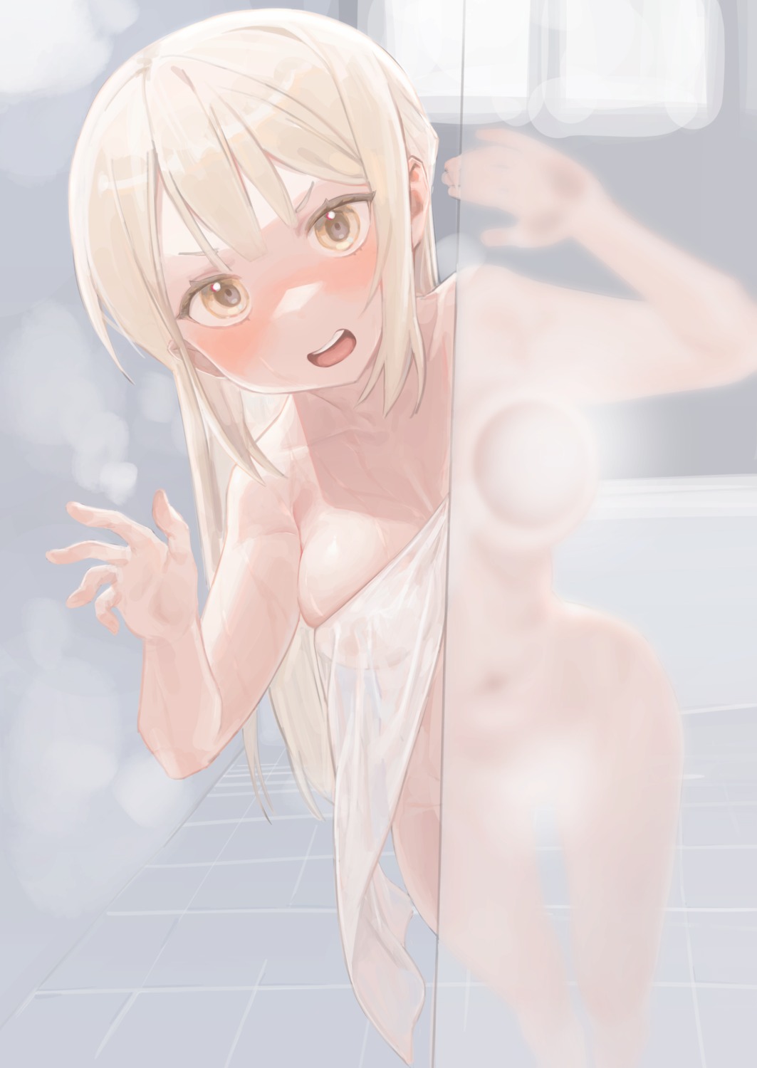 naked rubyaano_(ducl323) see_through towel wet