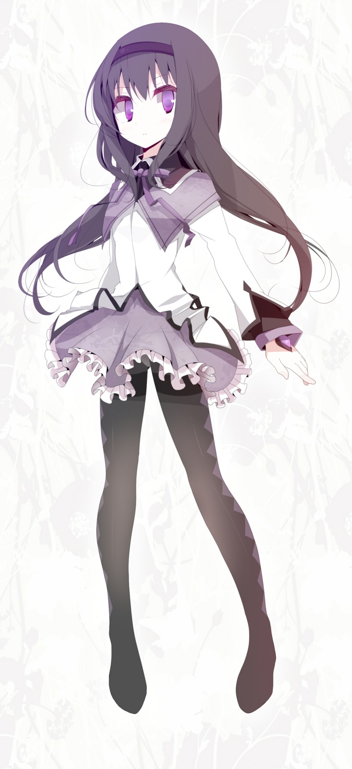 akemi_homura mahou_shoujo_madoka_magica oouso pantsu pantyhose seifuku