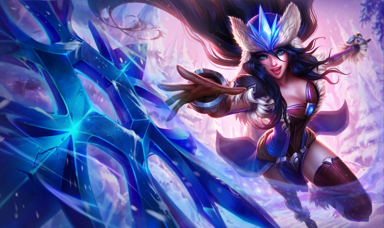 armor cleavage league_of_legends sivir tagme thighhighs weapon