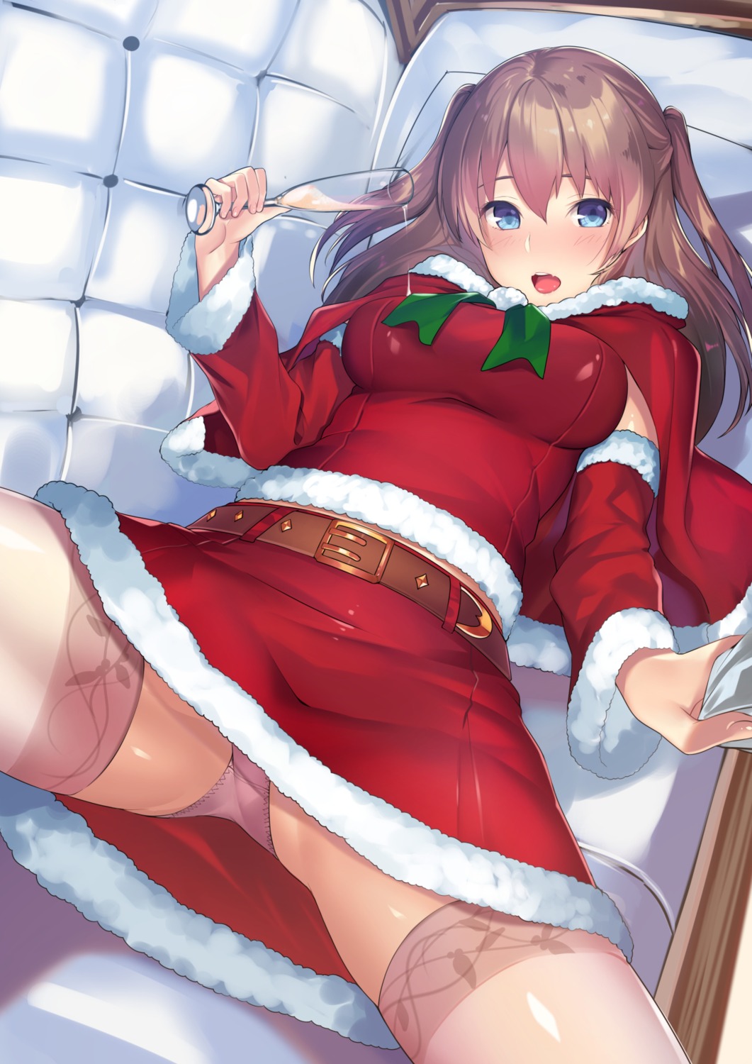 christmas kagematsuri pantsu thighhighs