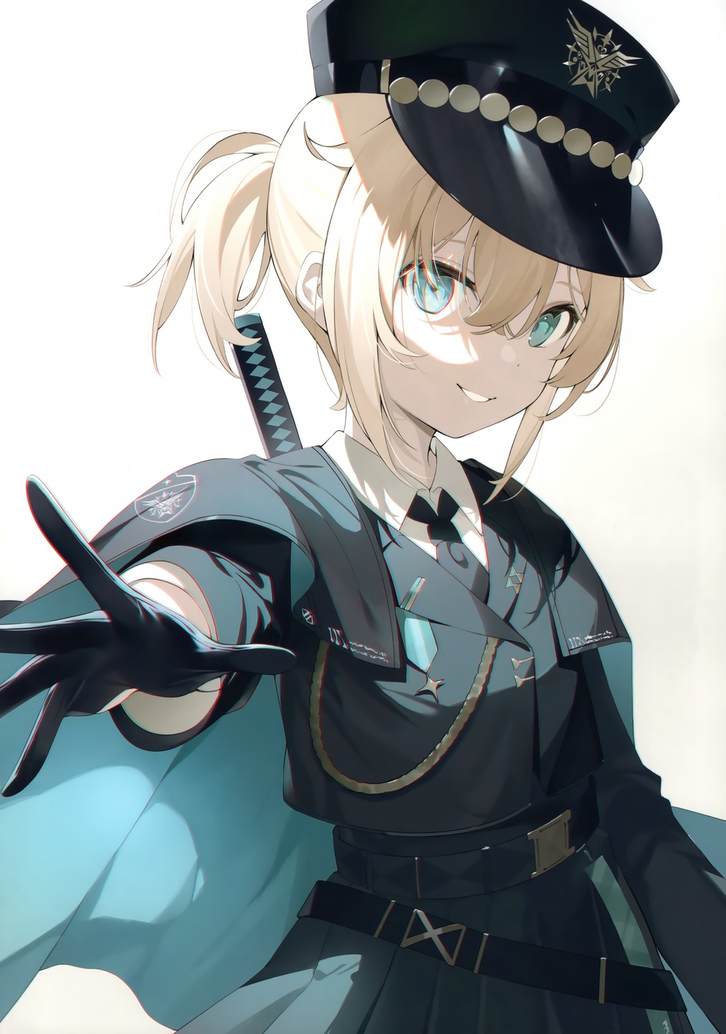 hana_mori hololive kazama_iroha sword uniform