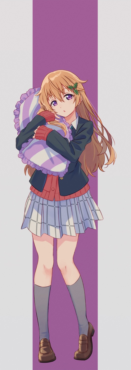 konoe_kanata love_live!_nijigasaki_high_school_idol_club macken seifuku sweater