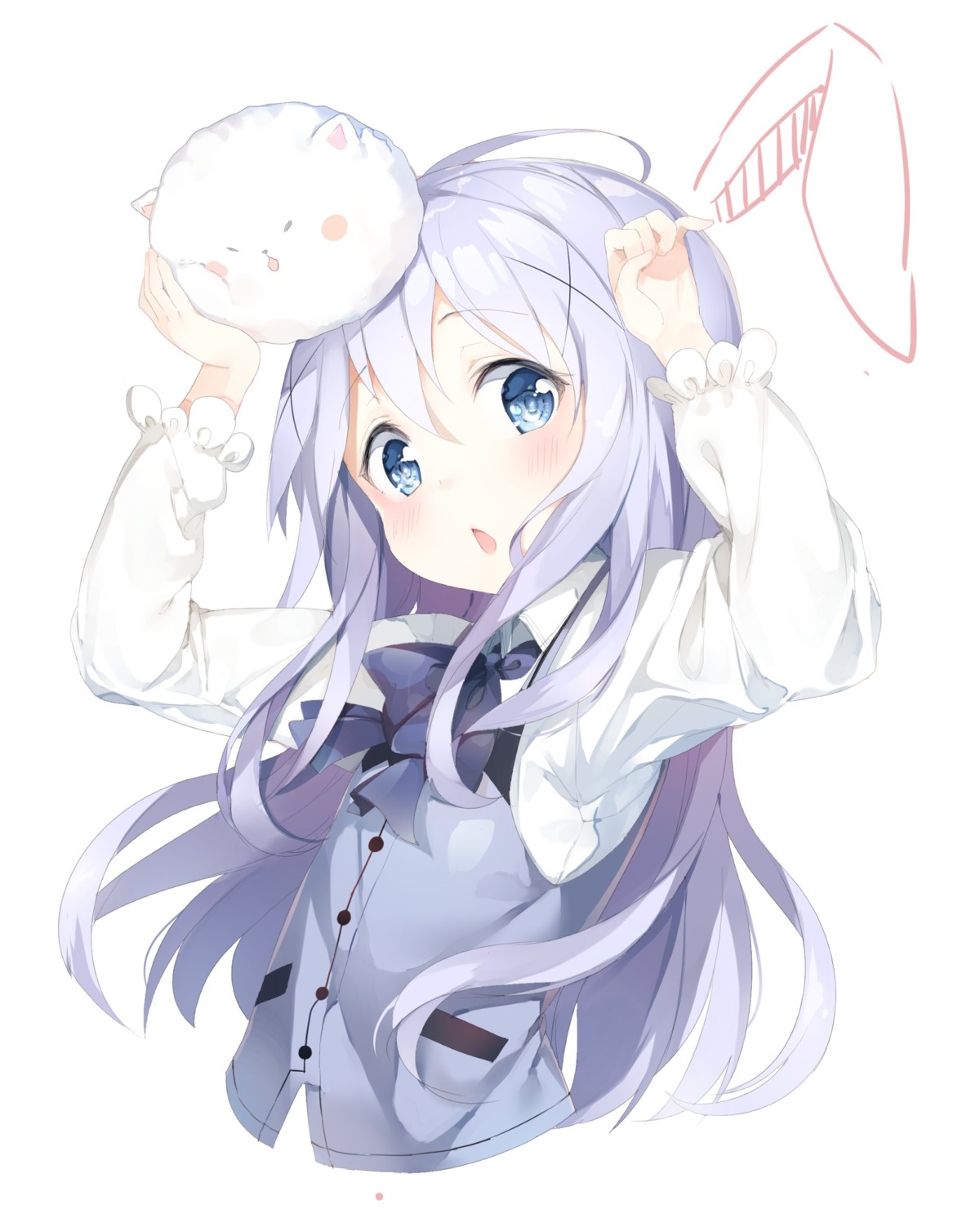 gochuumon_wa_usagi_desu_ka? kafuu_chino tippy_(gochiusa) umibouzu waitress