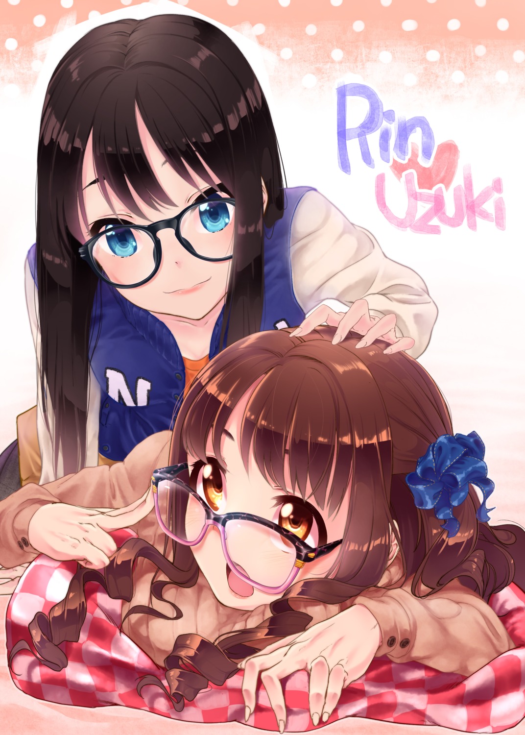 kyuu_(award) megane shibuya_rin shimamura_uzuki the_idolm@ster the_idolm@ster_cinderella_girls