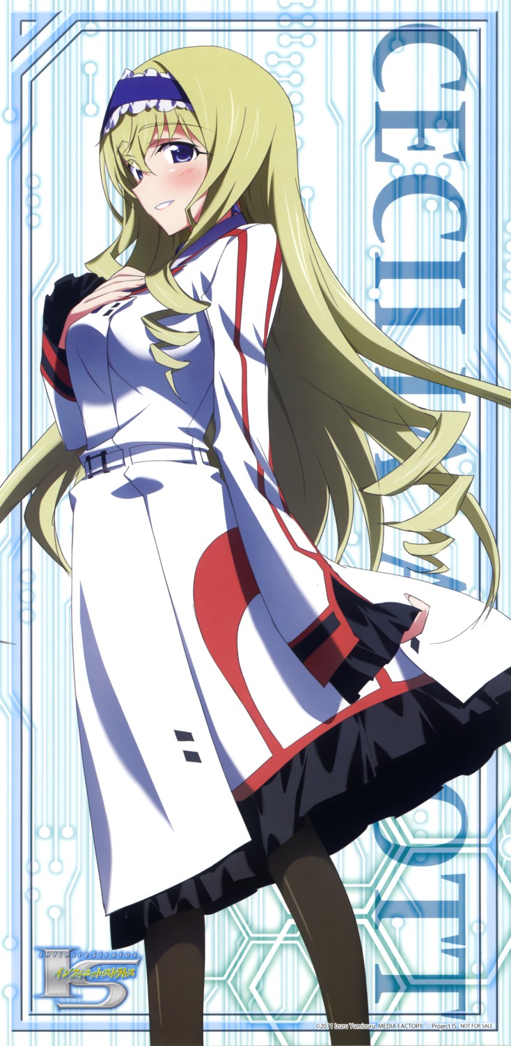 cecilia_alcott infinite_stratos seifuku stick_poster