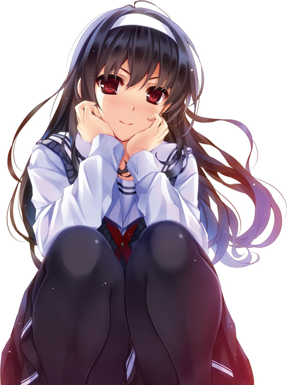 disc_cover jpeg_artifacts kasumigaoka_utaha misaki_kurehito pantyhose saenai_heroine_no_sodatekata seifuku stockings thighhighs