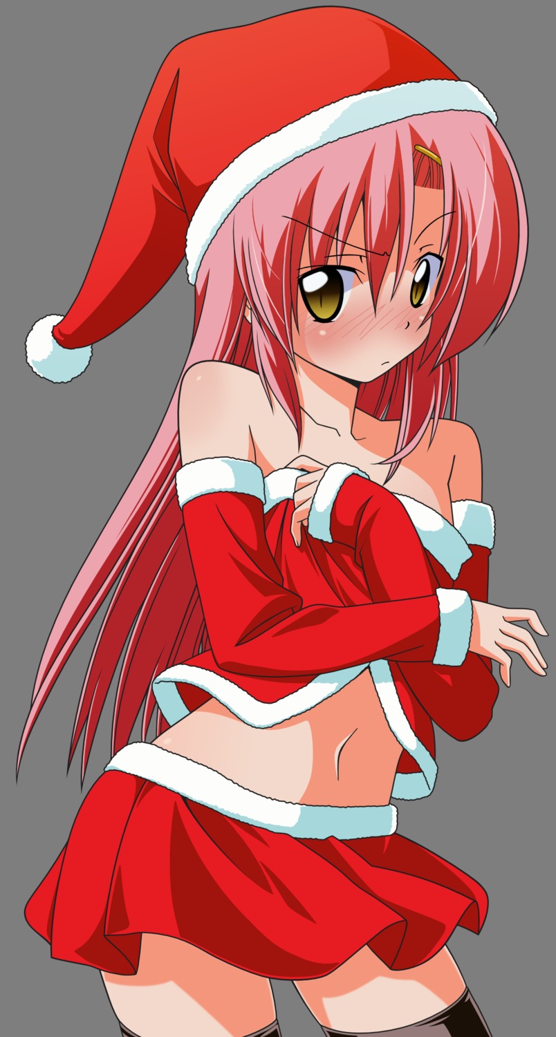 christmas hayate_no_gotoku katsura_hinagiku thighhighs transparent_png vector_trace