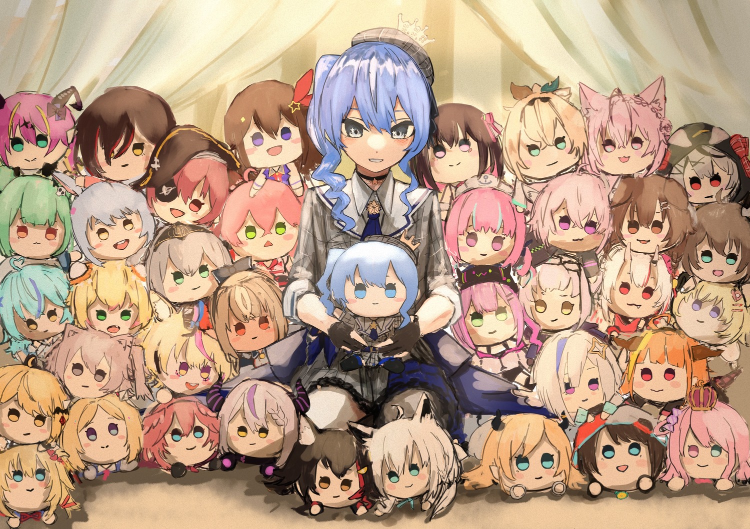 akai_haato aki_rosenthal amane_kanata animal_ears azki_(hololive) bunny_ears chibi dress elf eyepatch hakui_koyori heterochromia himemori_luna hololive hololive_gamers horns hoshimachi_suisei houshou_marine inugami_korone inumimi kazama_iroha kiryuu_coco kitsune la+_darknesss maid mano_aloe minato_aqua momosuzu_nene murasaki_shion nakiri_ayame natsuiro_matsuri nekomata_okayu nekomimi omaru_polka ookami_mio oozora_subaru pirate pointy_ears roboco-san sakamata_chloe sakura_miko shirakami_fubuki shiranui_flare shirogane_noel shishiro_botan takane_lui tokino_sora tsunomaki_watame uruha_rushia usada_pekora wings yagi0illust yukihana_lamy yuzuki_choco