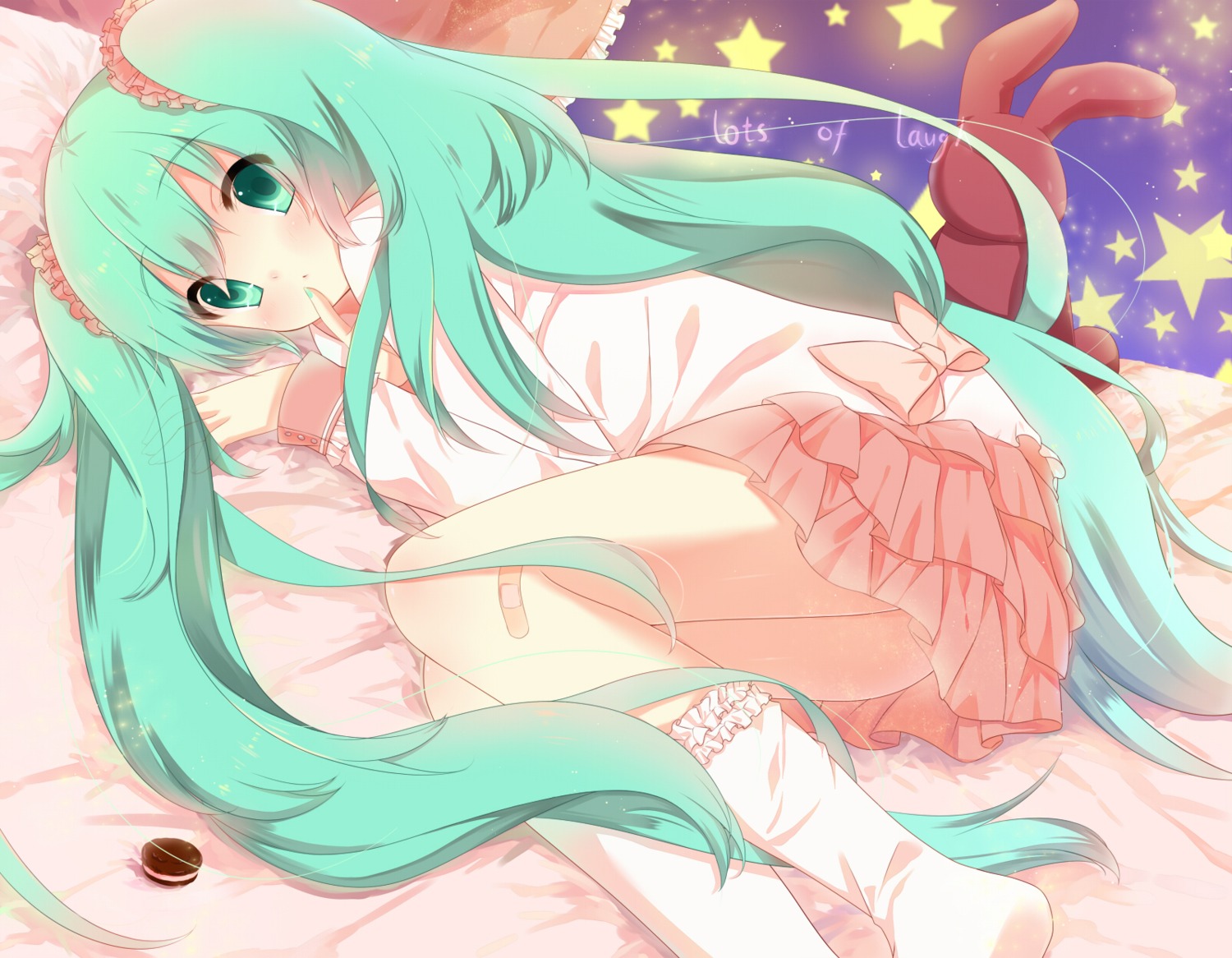 hatsune_miku lots_of_laugh_(vocaloid) p0ckylo vocaloid