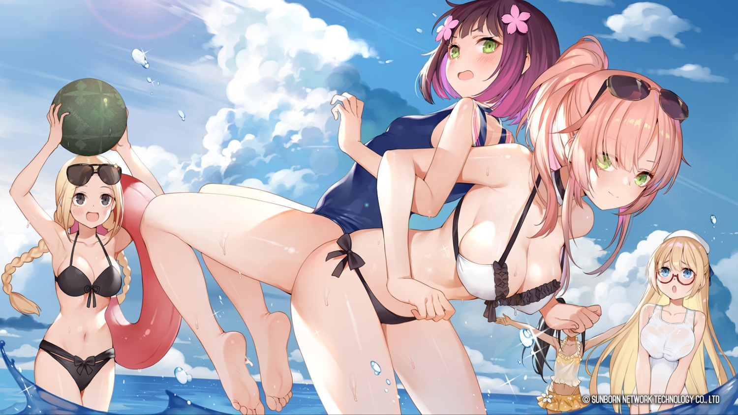 bikini c-ms_(girls_frontline) cleavage girls_frontline haijin megane r93_(girls_frontline) school_swimsuit see_through serdyukov_(girls_frontline) star_z-62_(girls_frontline) swimsuits type_4_(girls_frontline) wallpaper wet wet_clothes